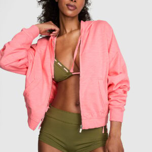 lightweight lounge full zip hoodie