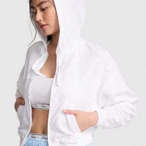 lightweight lounge full zip hoodie
