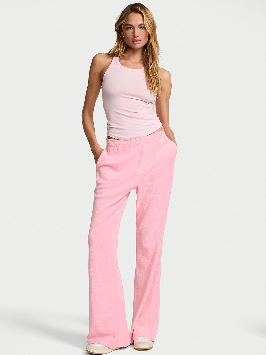 micro terry flare lounge pant micro terry flare lounge pant