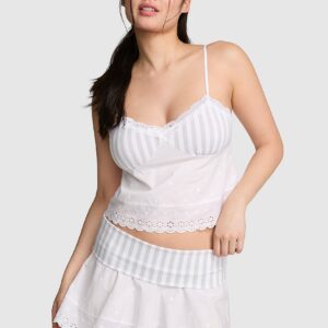 amelia knit and poplin skirt