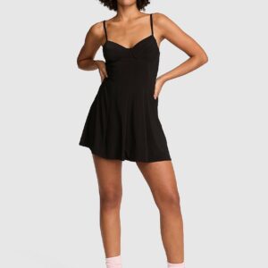 night out stretchy knit corset dress