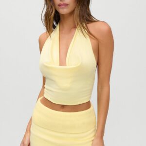 jennie x frankies bikinis briar cloud knit halter top