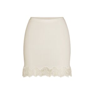 rib knit lace mini skirt
