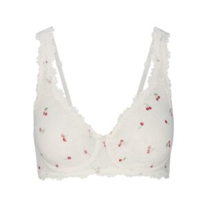 stretch lace unlined full coverage bra