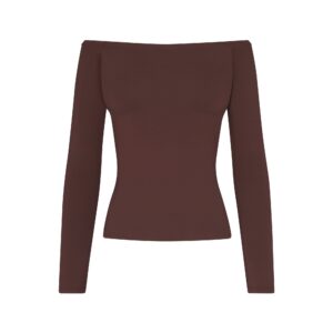 smooth layers off the shoulder top