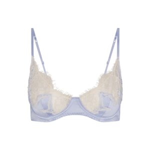 silk lace unlined demi bra