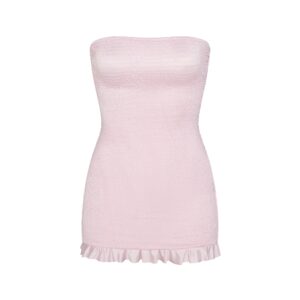Витрина satin swim smocked mini dress
