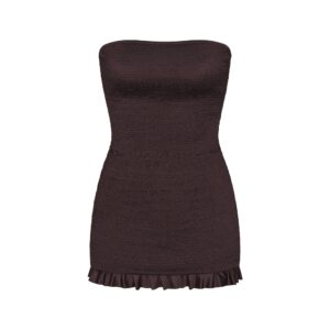 Витрина satin swim smocked mini dress