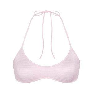 Витрина satin swim smocked scoop bikini top