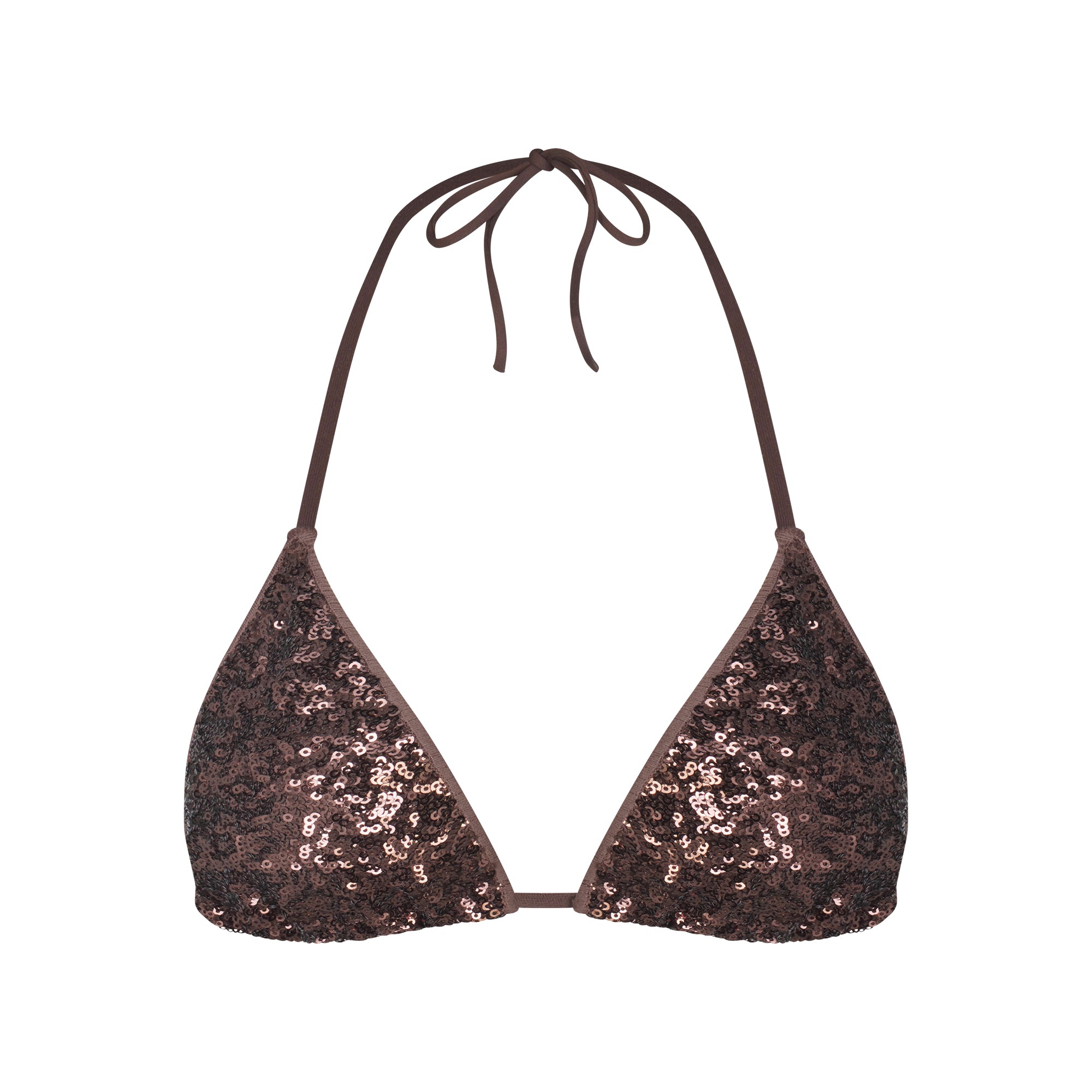 iconic swim sequin triangle bikini top iconic swim sequin triangle bikini top