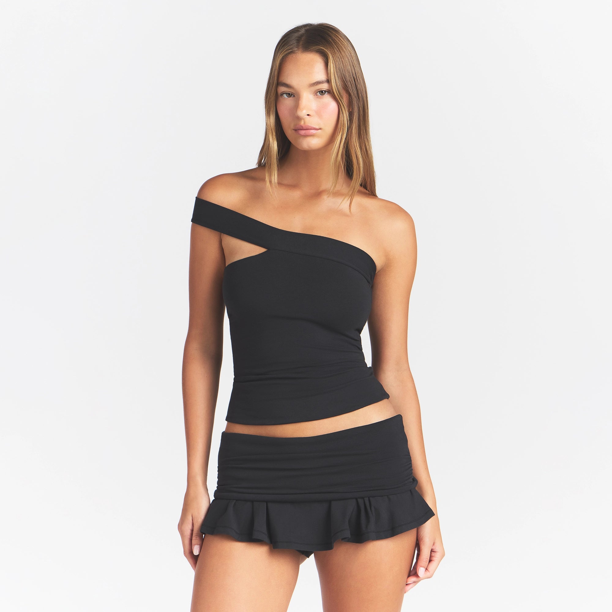 cotton jersey asymmetrical top cotton jersey asymmetrical top