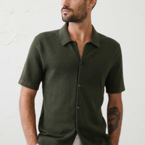 Home button down sweater polo